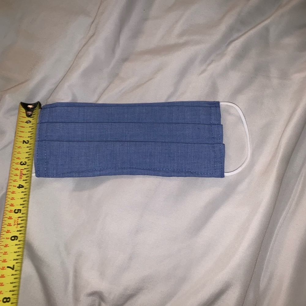 Handmade mask light denim